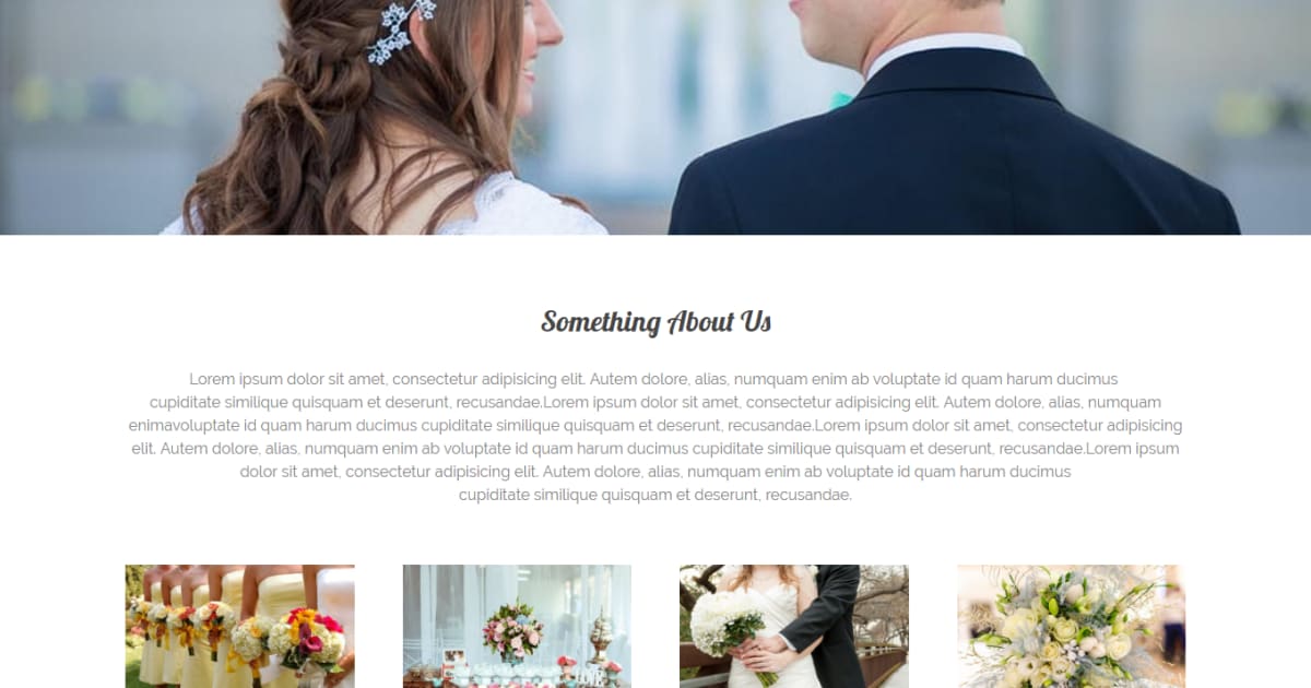 Photography / Services / Portfolio / Landing Page - Wedding / Photography Template 01