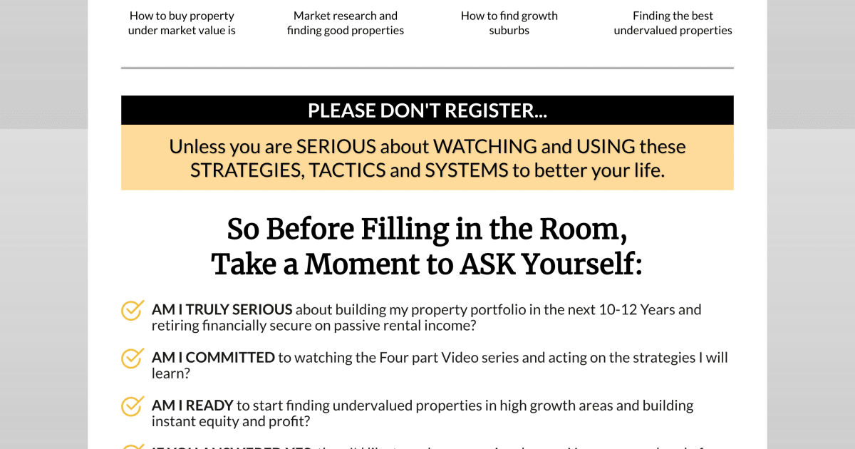 Investment Property Product Launch