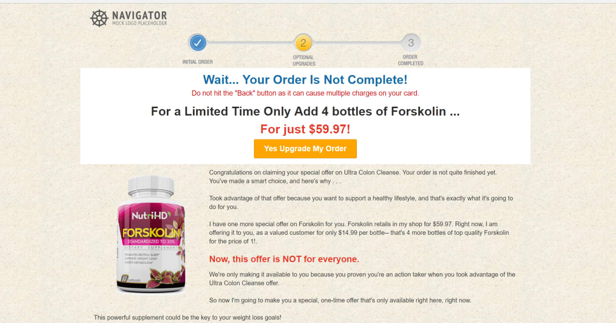 Health Supplements Lead Magnet and Free Shipping Offer Funnel