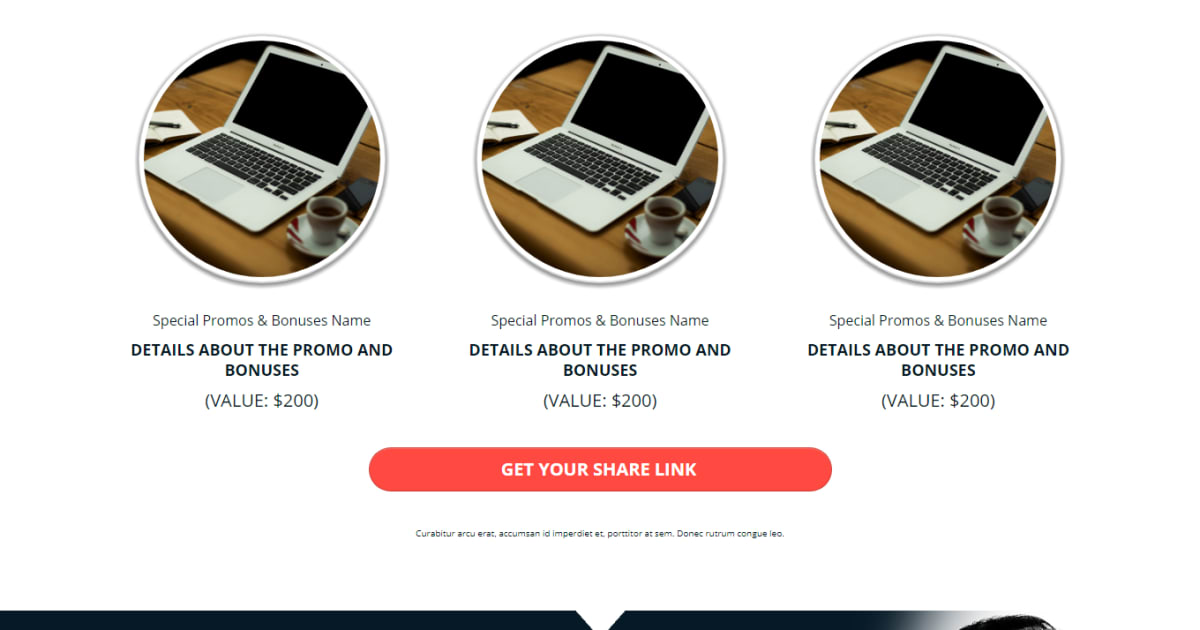 Sales Page / E - book / PDF / Video / Landing Page - Black and White Theme 1