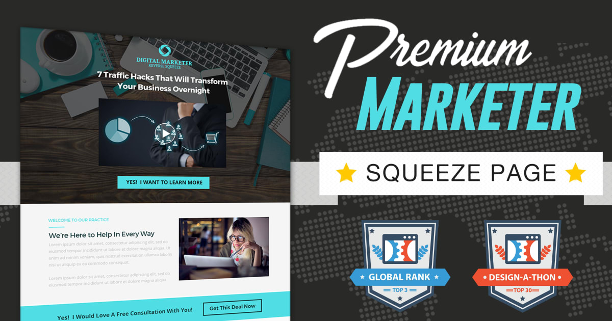 Digital Marketer Squeeze Page Funnel **BONUS** Proven 5 Step Email Sequence!