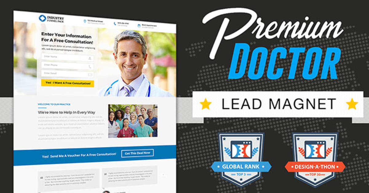 Doctor Lead Magnet Funnel **BONUS** 5 Step Email Sequence!