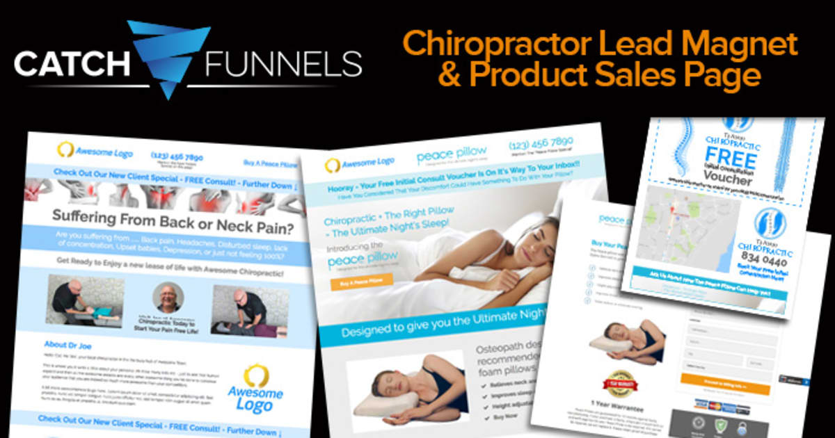 Chiropractor Lead Magnet & Product Sales Funnel