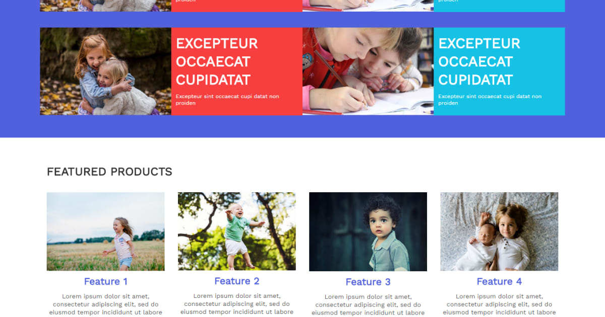 Child Care / Services / Landing Page - Children Care Template 01
