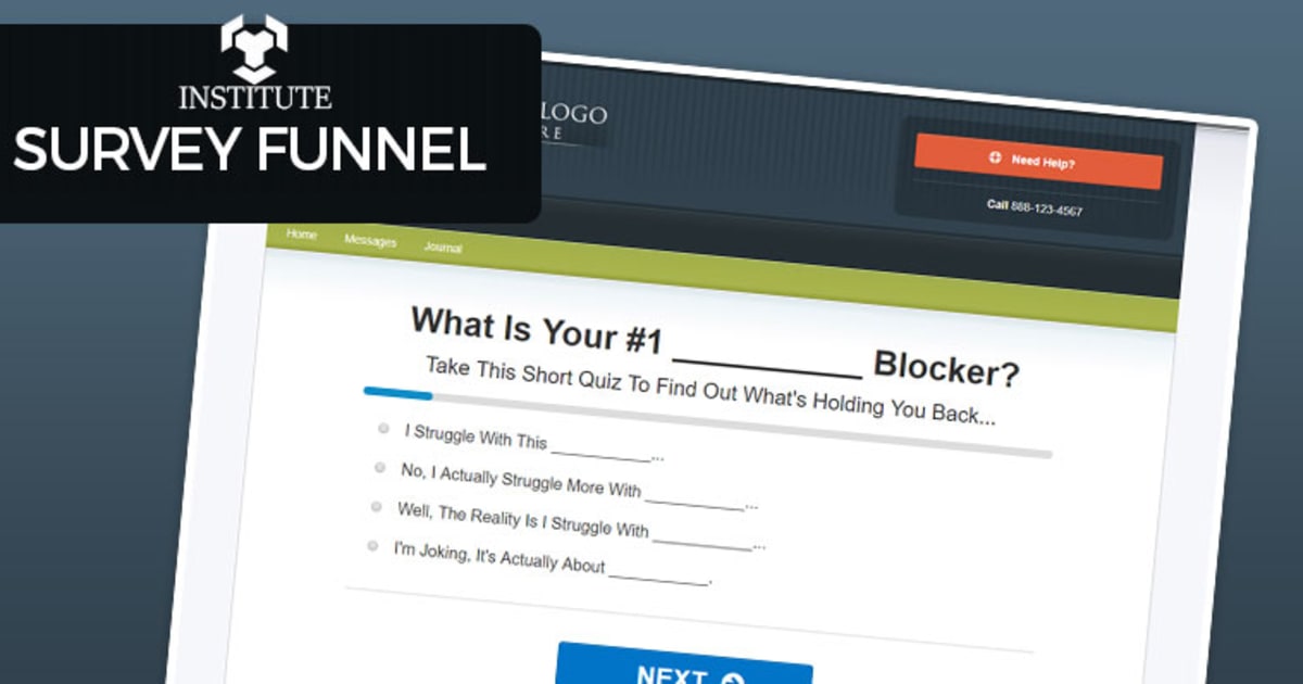 Institute - Survey Funnel