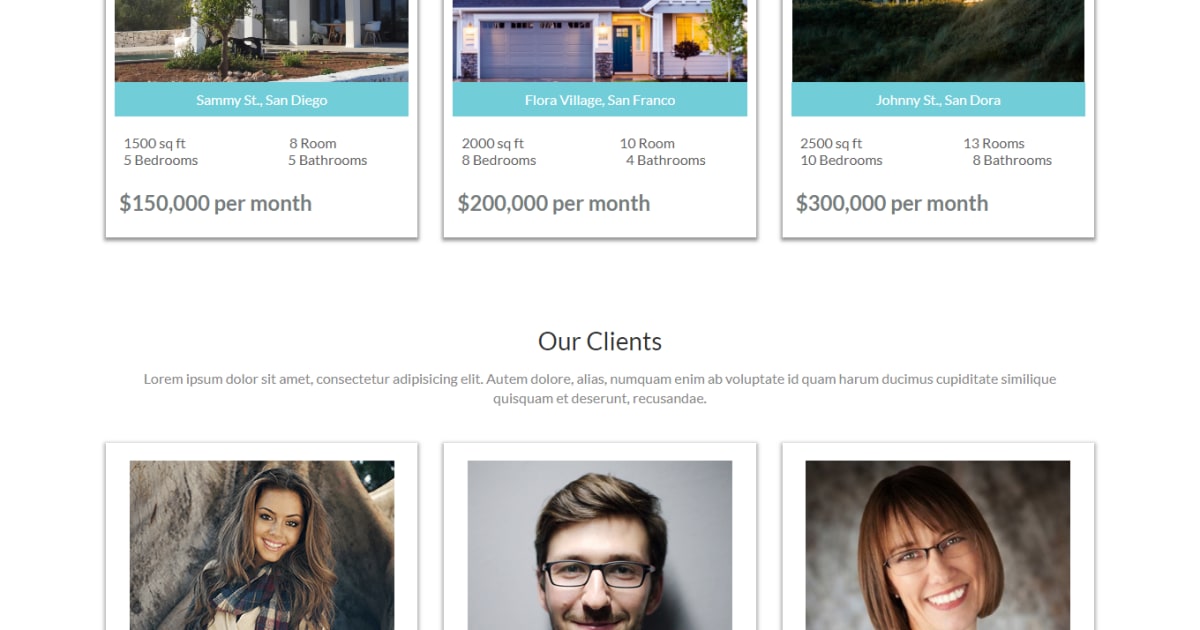 Real Estate / Opt-in / Sales Page / Landing Page - Real Estate Template New 03