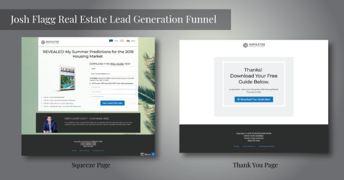 Josh Flagg - Real Estate Lead Generation Funnel
