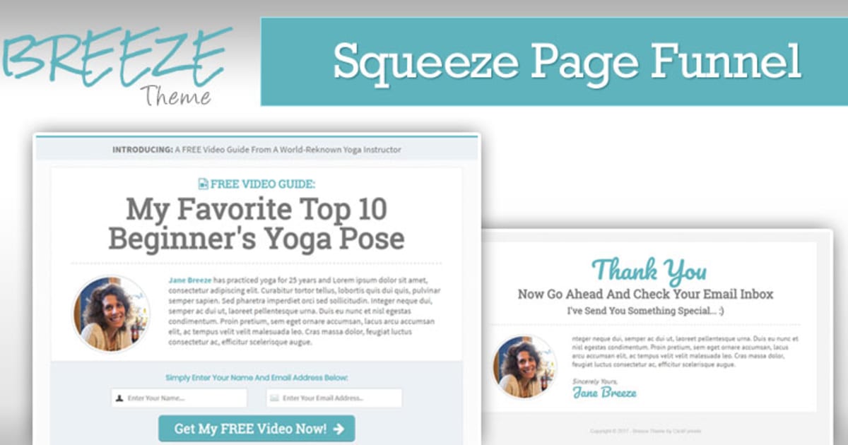 BREEZE | Squeeze Page Funnel