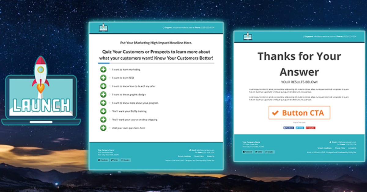 LAUNCH :: Survey Funnel by FunnelsHelper.com