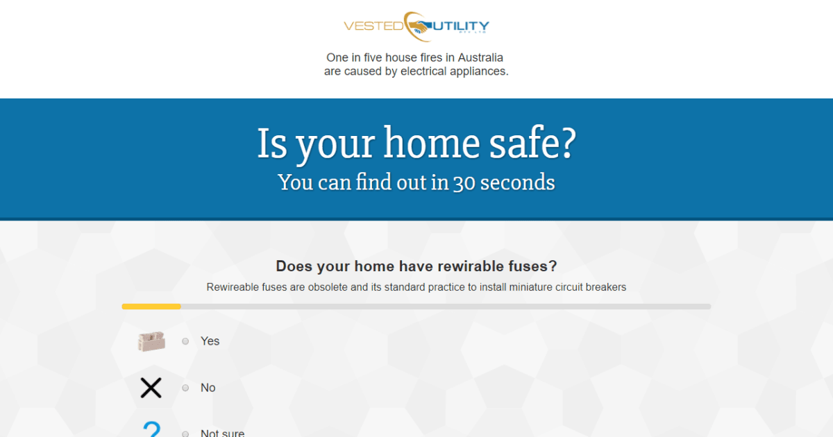 Vested Utility | Survey Funnel