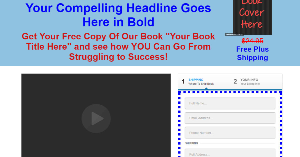Free Book + OTO Sales Funnel