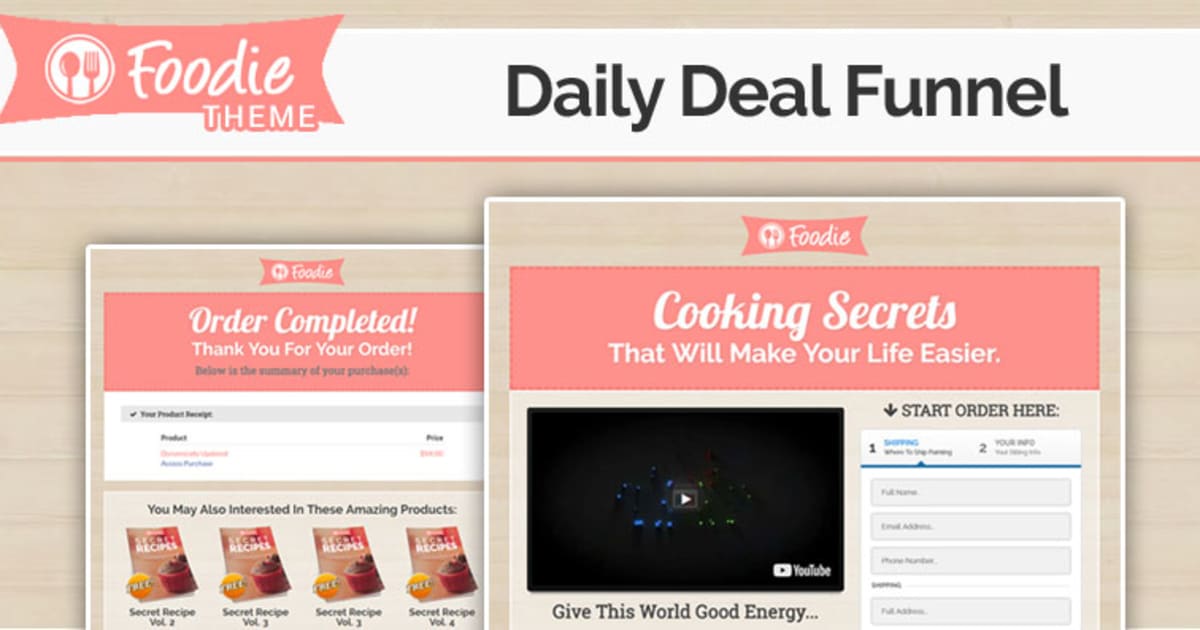 FOODIE | Daily Deal Funnel