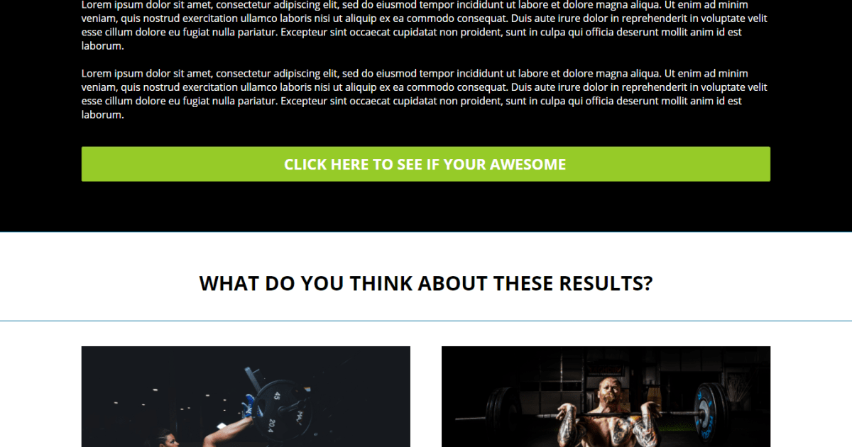 Survey Funnel / Product Launch / Sales Page / Opt-in - High Converting Funnel, Fitness / Gym Theme
