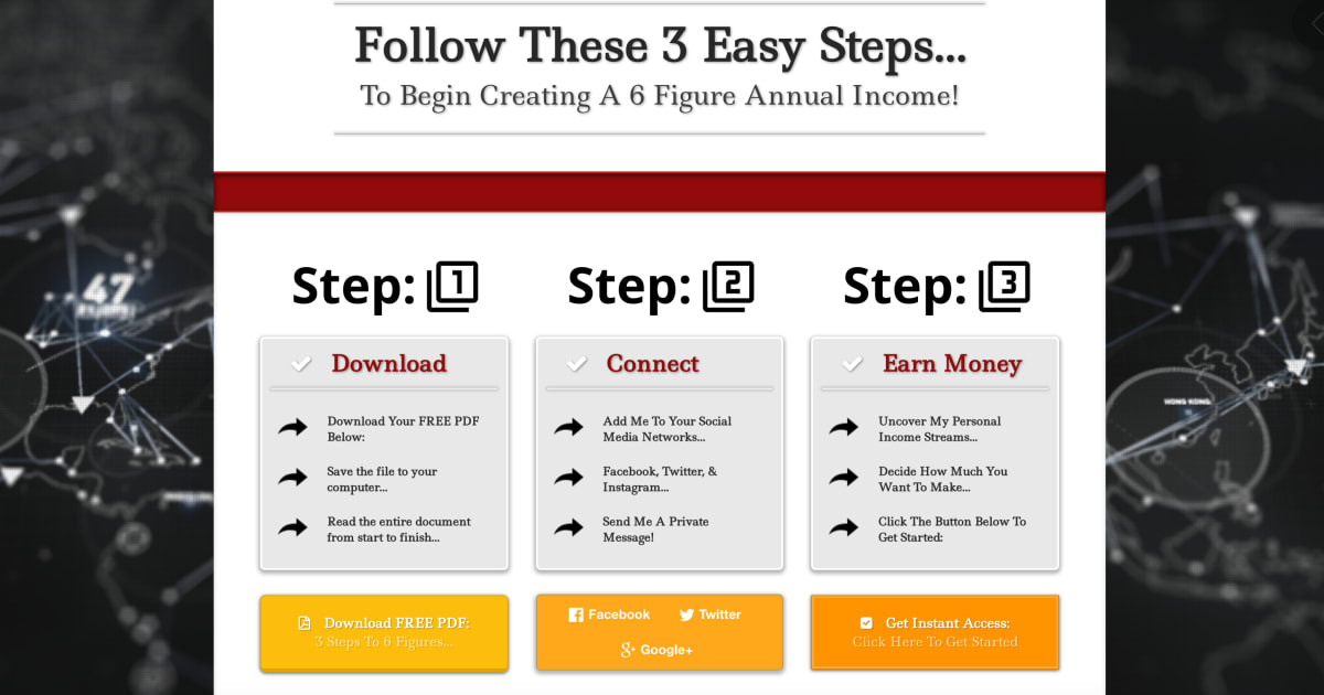 3 Step Thank You Page