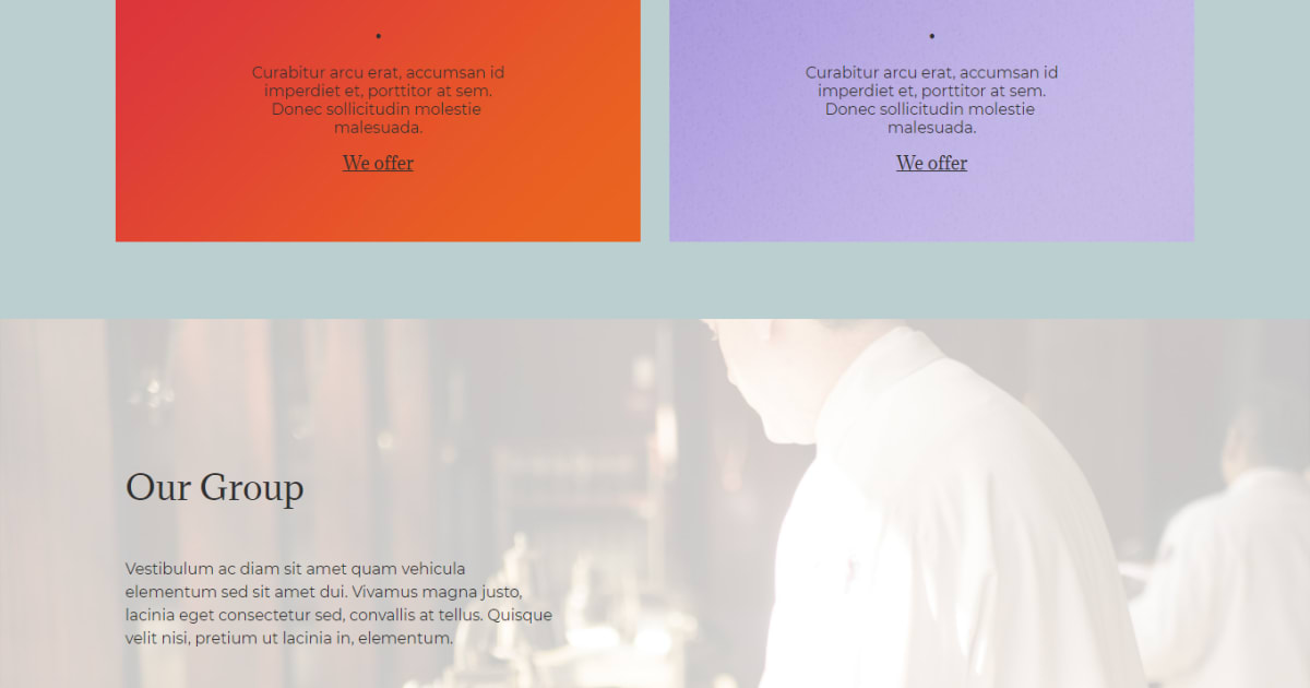 Food and Drinks / Landing Page - Food and Drinks Template 1