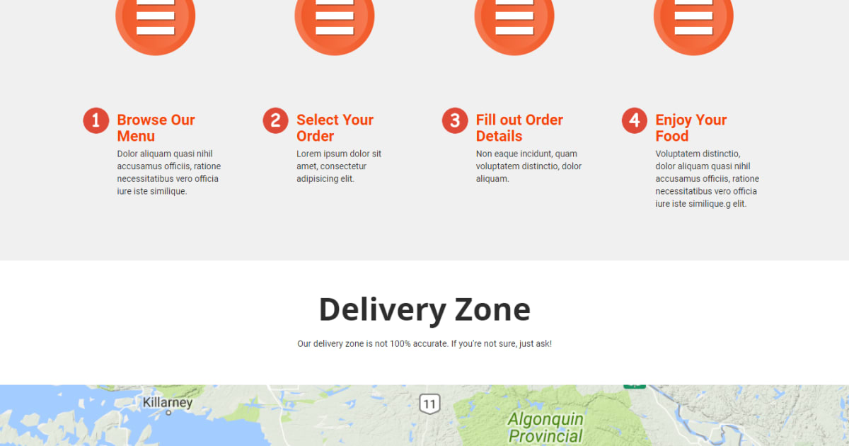 Food / Restaurant / Landing Page - Food & Restaurant Template 10