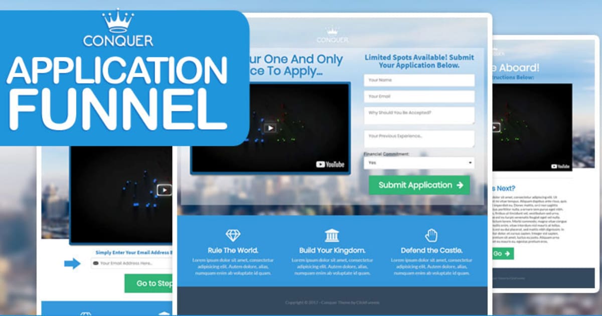 CONQUER | Application Funnel
