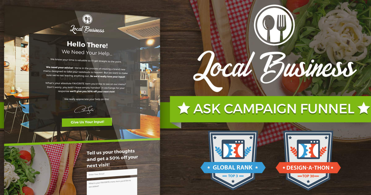 Local Business Ask Campaign Funnel **BONUS** Proven 5 Step Email Sequence!