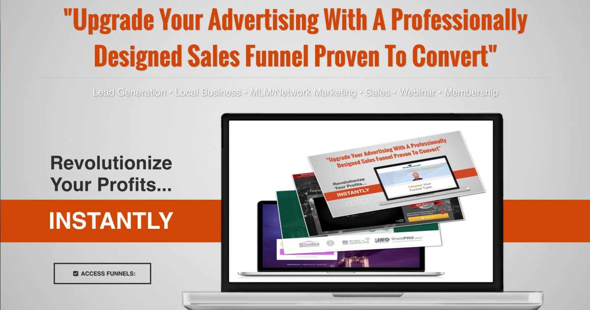 **4 PAGE BUNDLE: Laptop Demo - 4 Optin/Lead Generation Page Variations