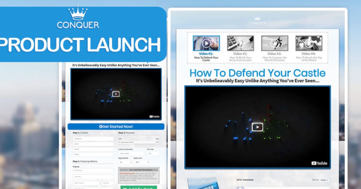 CONQUER | Product Launch Funnel