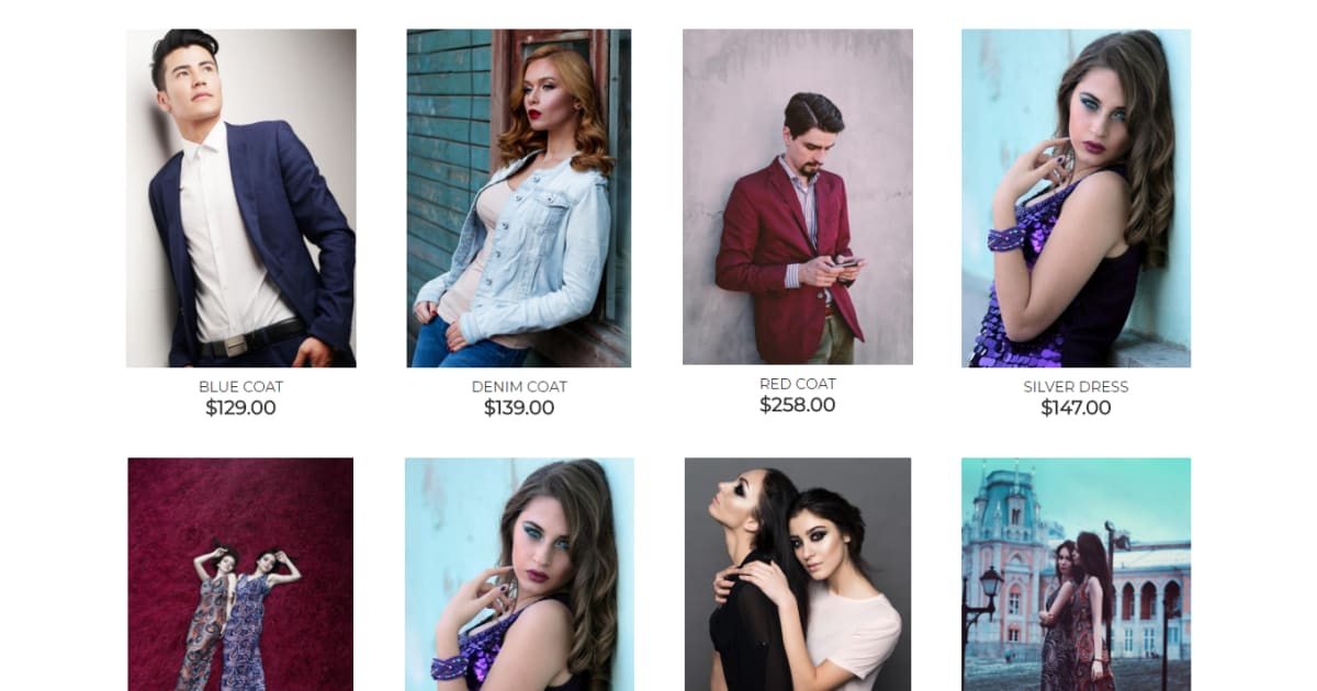 Clothing & Fashion / Sales Page / Landing Page - Clothing & Fashion Template