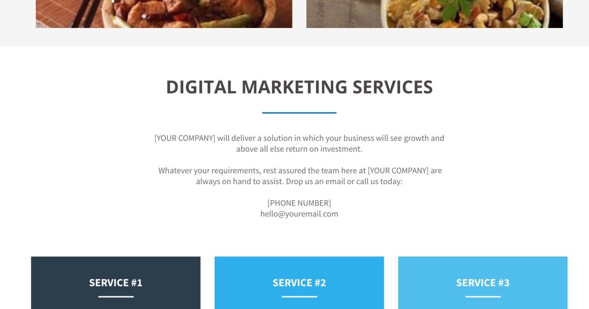 Simple 1 Page Agency Template