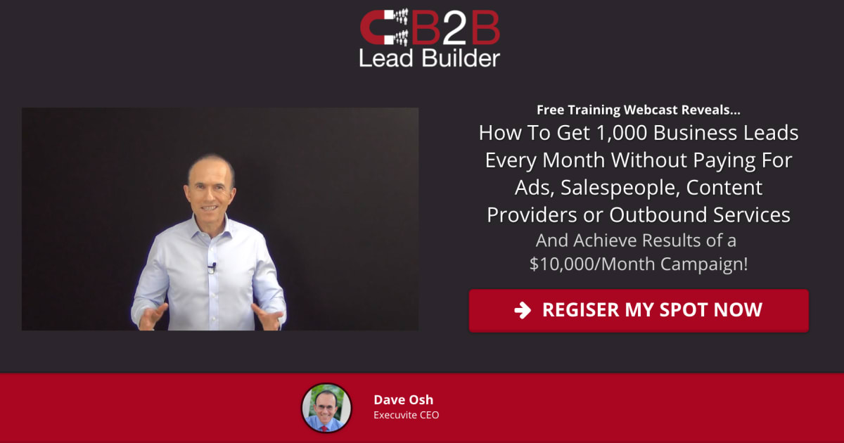 B2B Professional Services Automated Webinar