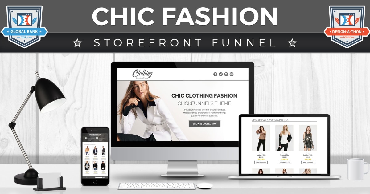 The Apparel Storefront Funnel **BONUS** 3 Proven Email Sequences Included!!!