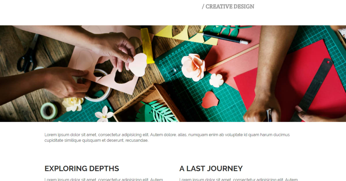 Services / Photography / Multimedia Arts / Landing Page - Business Template 01