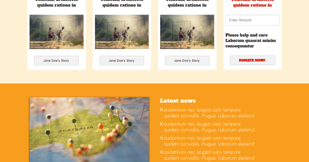 Non-profit / Landing Page - Non-profit Template 01