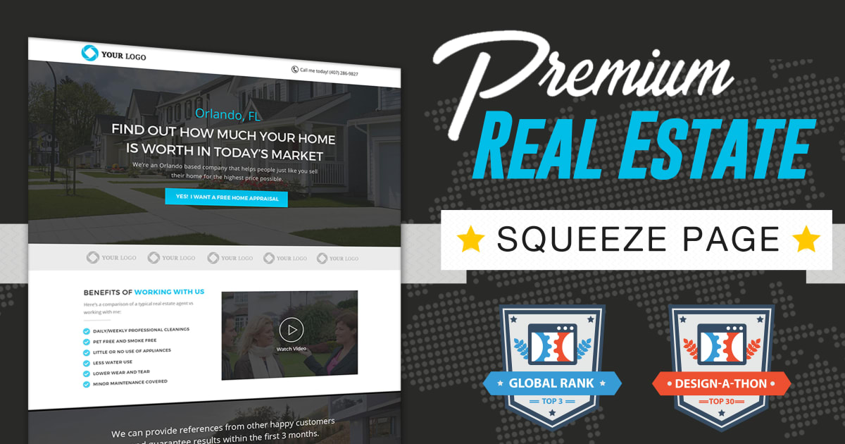 Real Estate Squeeze Page Funnel **BONUS** 5 Step Email Sequence!