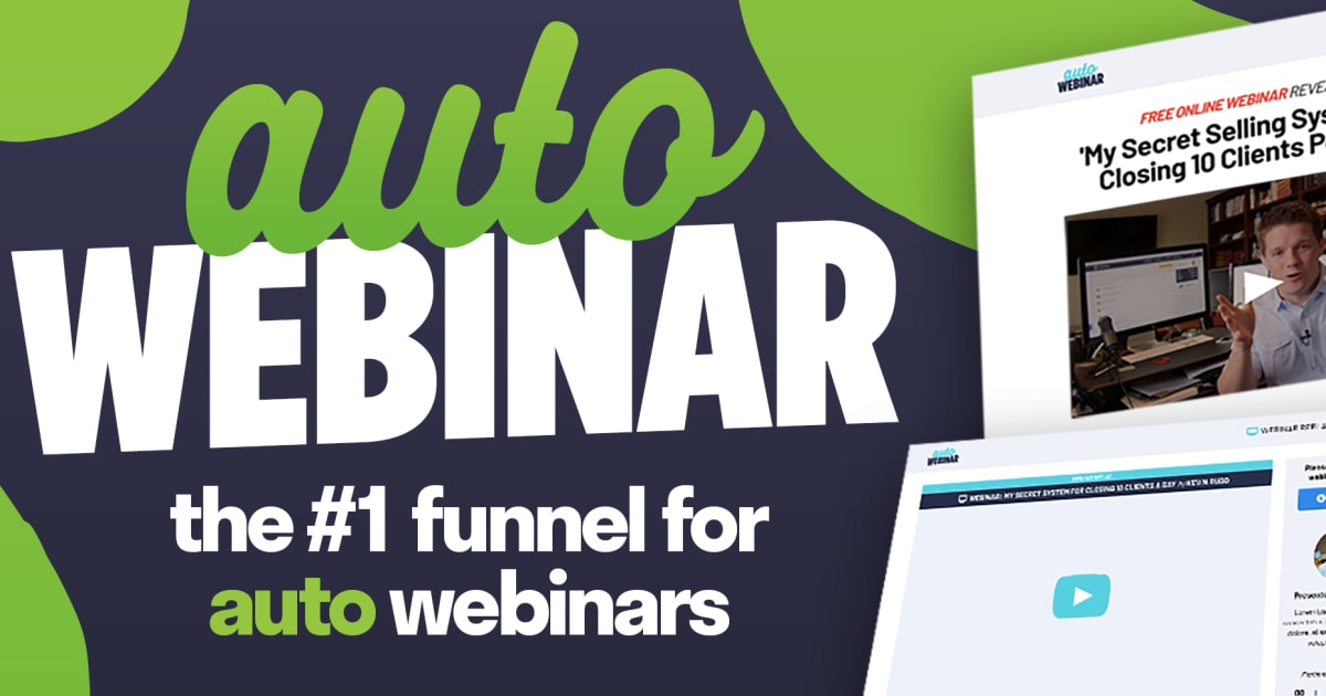 AUTO WEBINAR – The #1 Funnel for Running INSANELY Profitable Auto Webinar Campaigns in 2020 – **LIVE PREVIEWS INSIDE!**