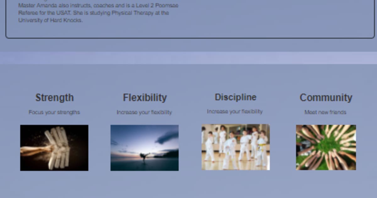 Martial Arts Class