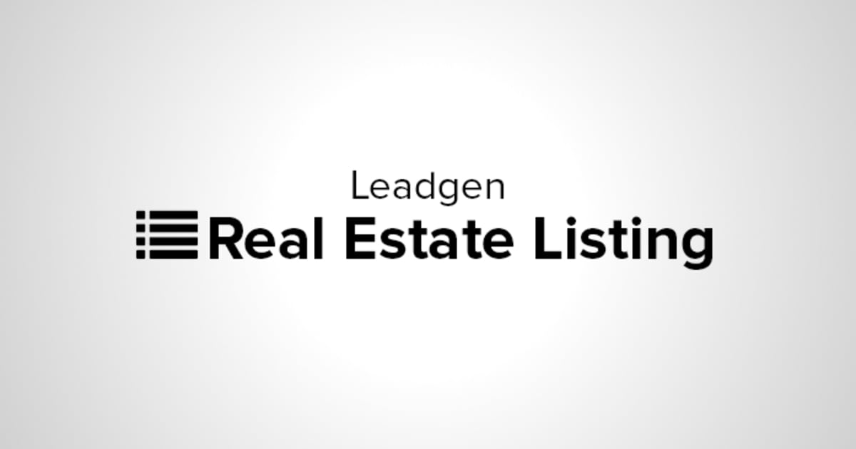 REAL ESTATE LISTING (Optin and Thank You Page)