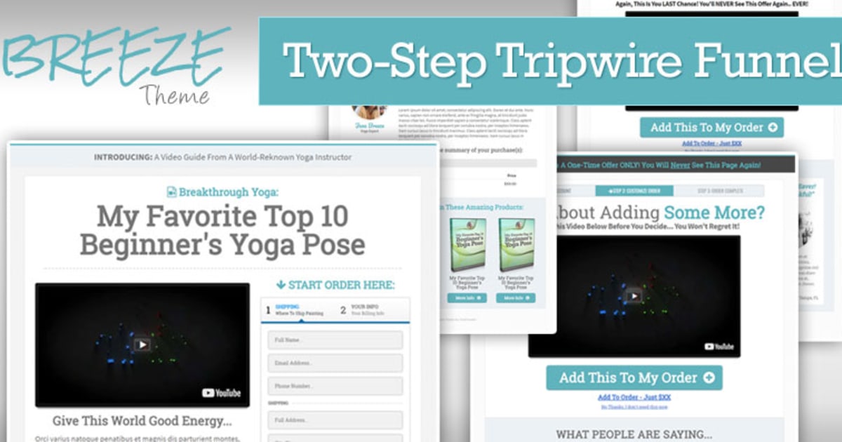 BREEZE | Two Step Tripwire Funnel
