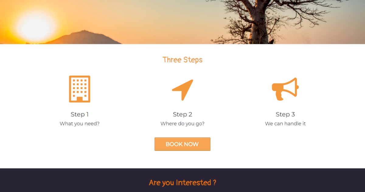 Travel / Landing Page - Travel Page Template 2
