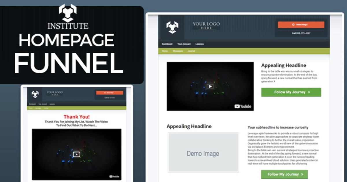 Institute - Homepage Funnel