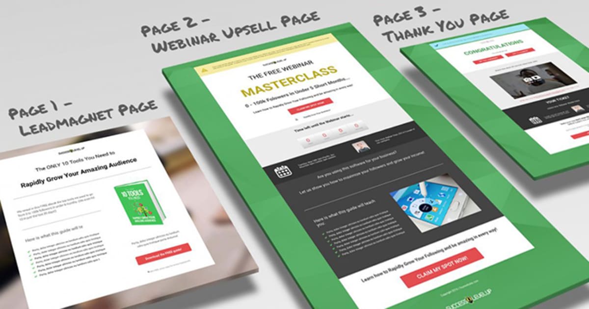 Founder-Funnel: Webinar Upsell Funnel