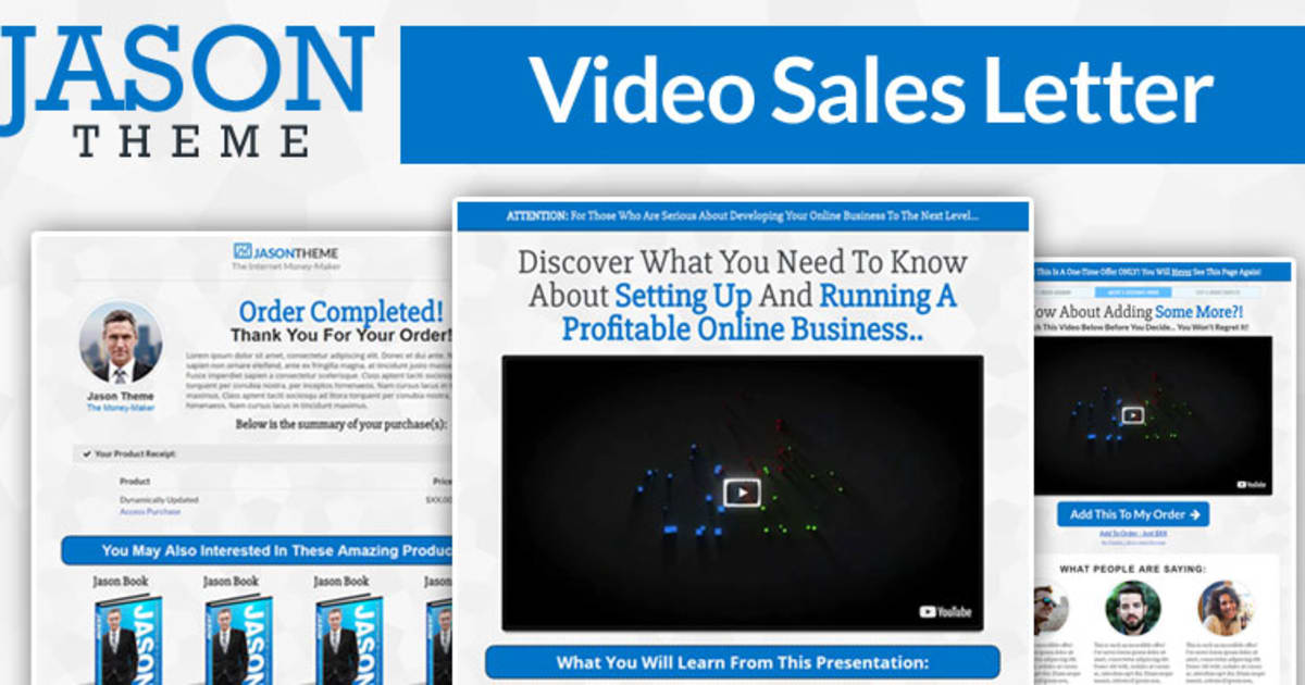 JASON | Video Sales Letter Funnel