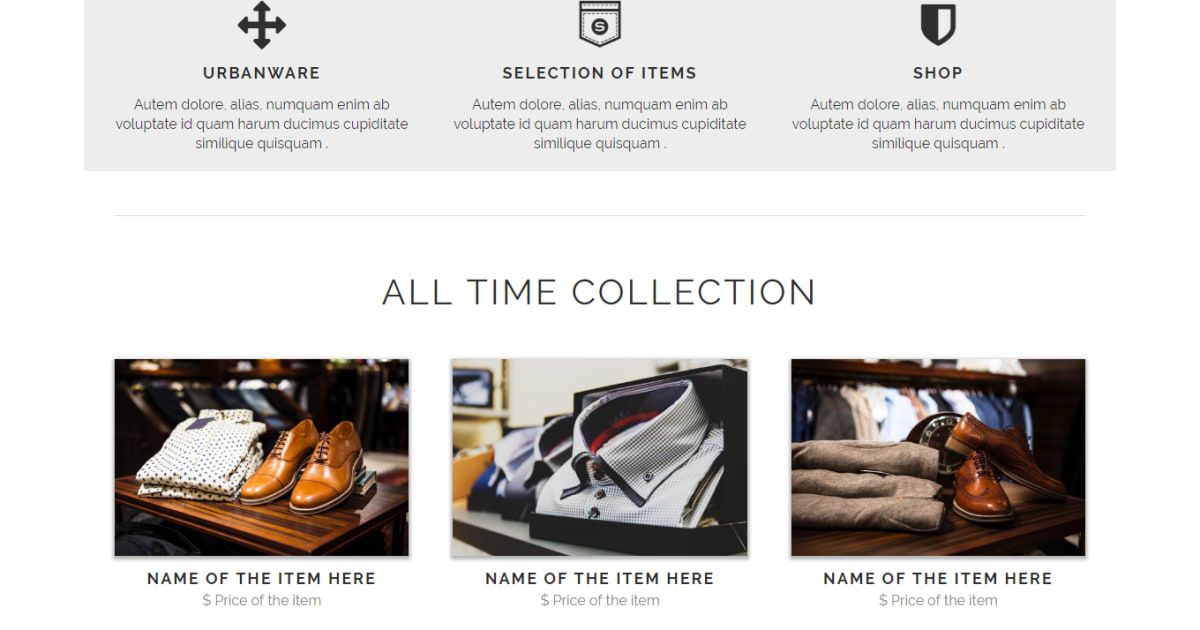 Ecommerce / Sales Page / Landing Page - Shop Template 01