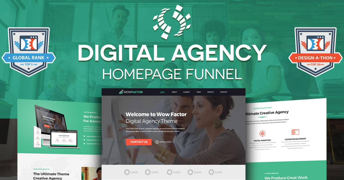 Digital Agency Homepage Funnel **BONUS** Proven Email Sequence Included!