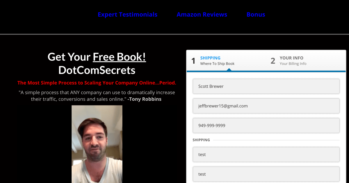 Marketplace - DotCom Secrets Book Funnel