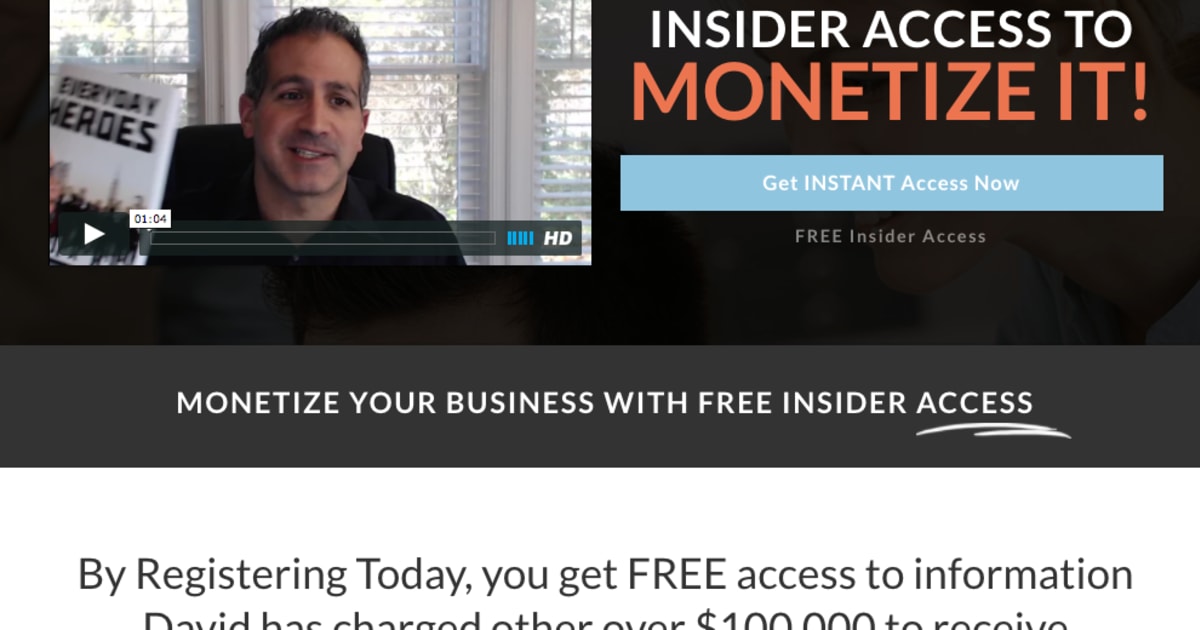 Monetize Today Free Lead Magnet + Membership Site + OTO Template
