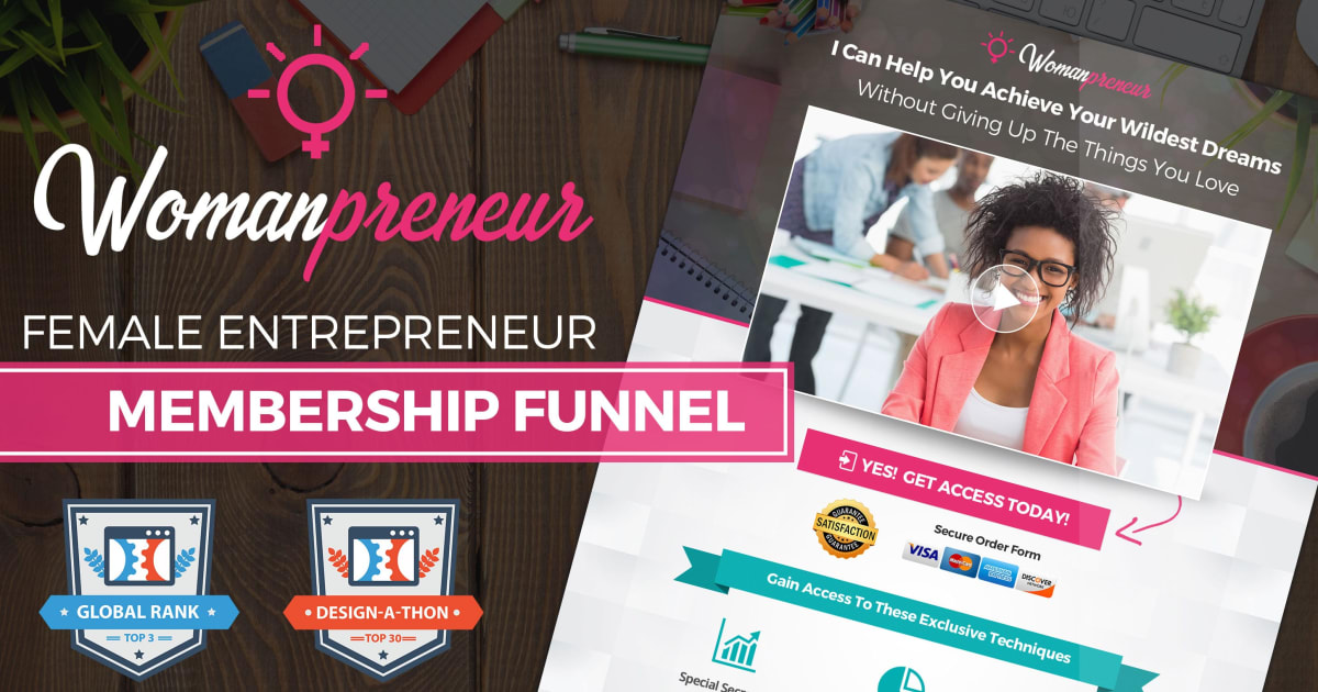 Womanpreneur Membership Funnel **BONUS** 3 Proven Email Sequences Included!!!