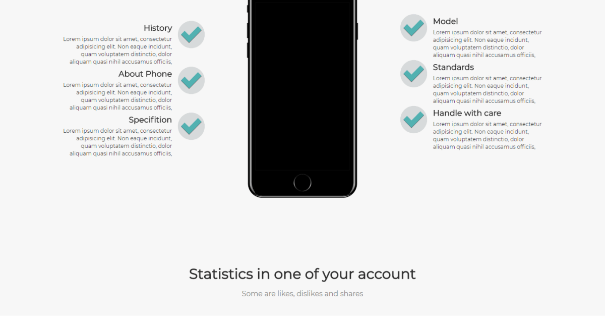 Mobile App / Landing Page - Mobile Template 2