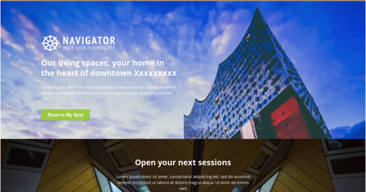 Opt in - Real Estate / Property / Open House v5 - Unbounce Hack - By InVert Inc