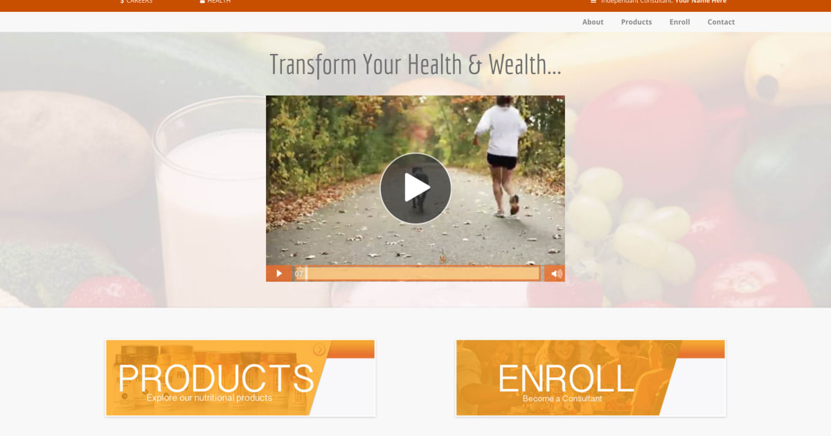 Zurvita - Health & Wealth Optin Funnel