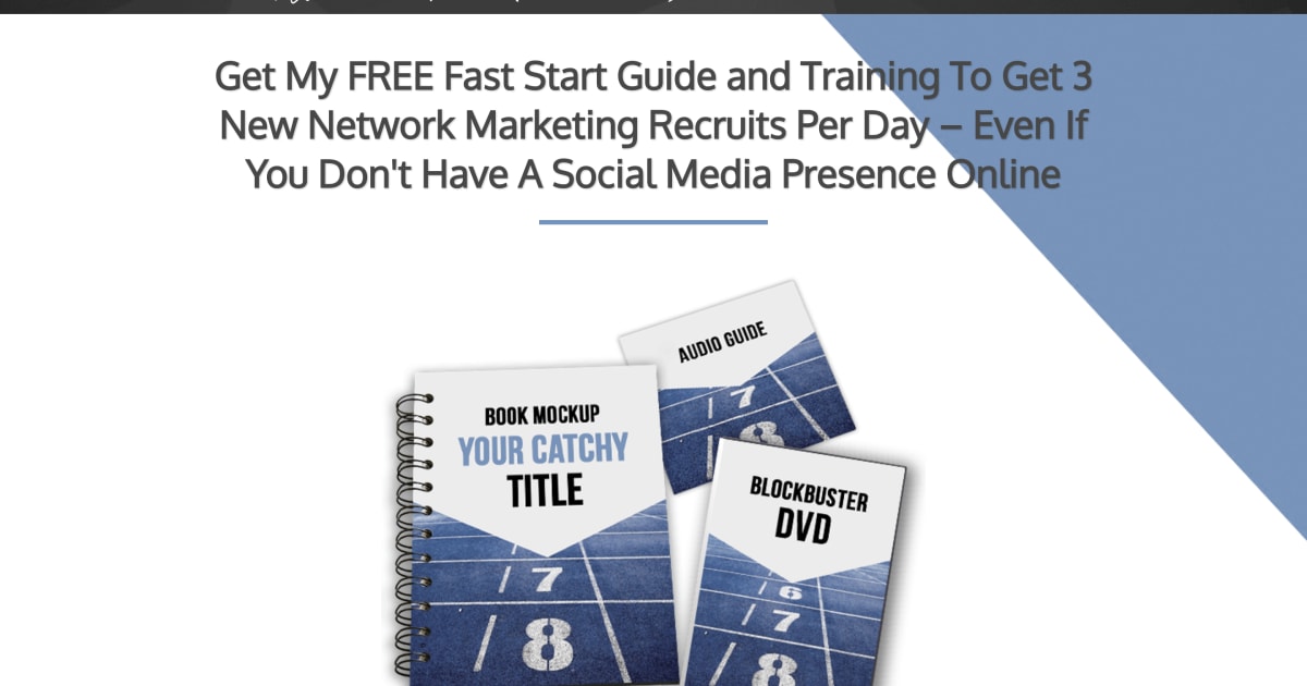 Network Marketing Lead Magnet + Masterclass Training Funnel With Qualifier Pages