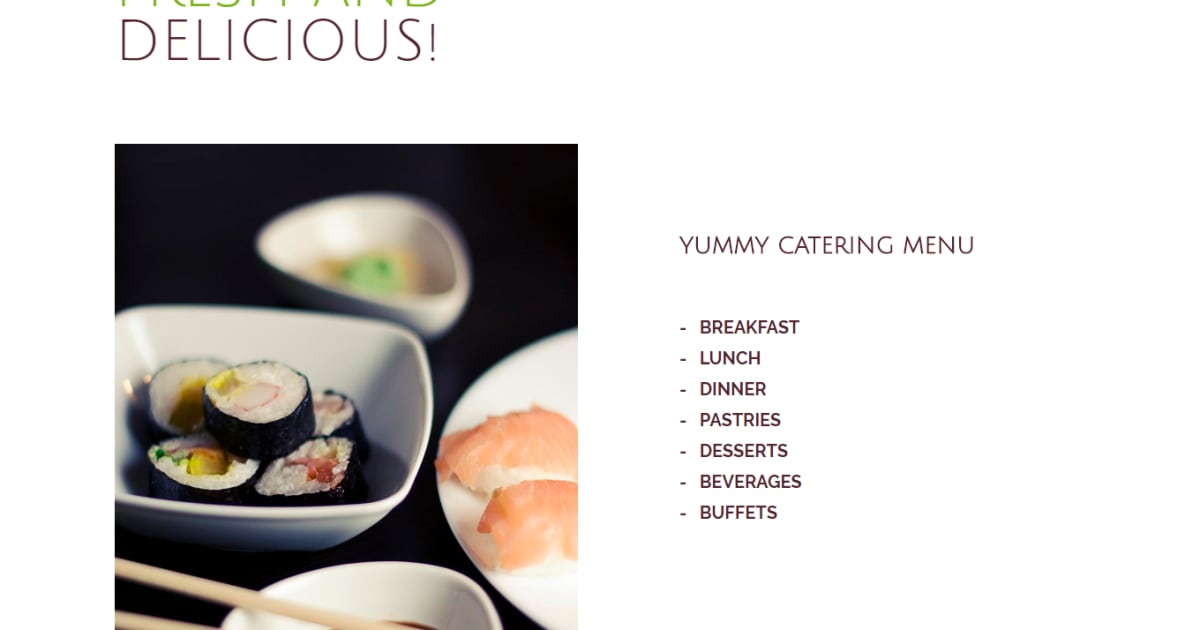 Food And Restaurant / Landing Page / Opt-in - Food And Restaurant Template 4