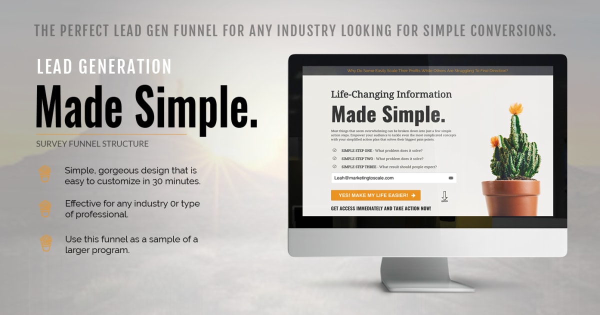 [OPTIN FUNNEL] - Lead Generation Made Simple
